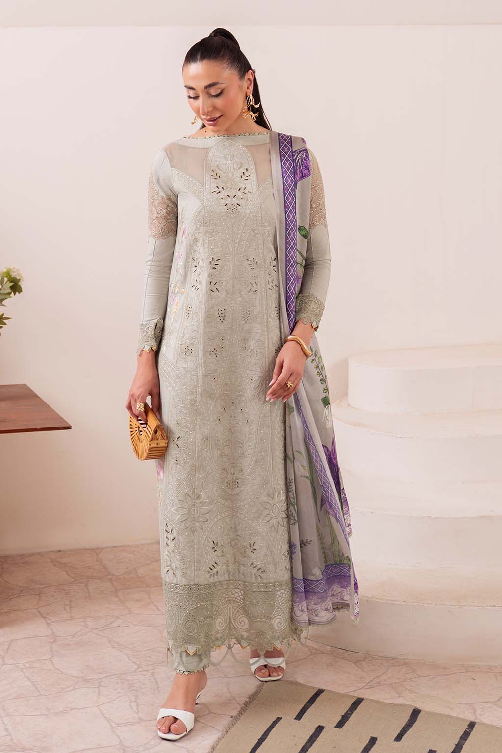 Neeshay | Symphony Luxury Lawn | OLIVE -  Neeshay Ladies Clothes - Original Designer Dress - House of Maryam