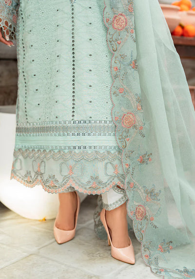 Zarqash | Belle Ame 24 | BL 009 BLEU VERT -  Zarqash Luxury - Original Designer Dress - House of Maryam