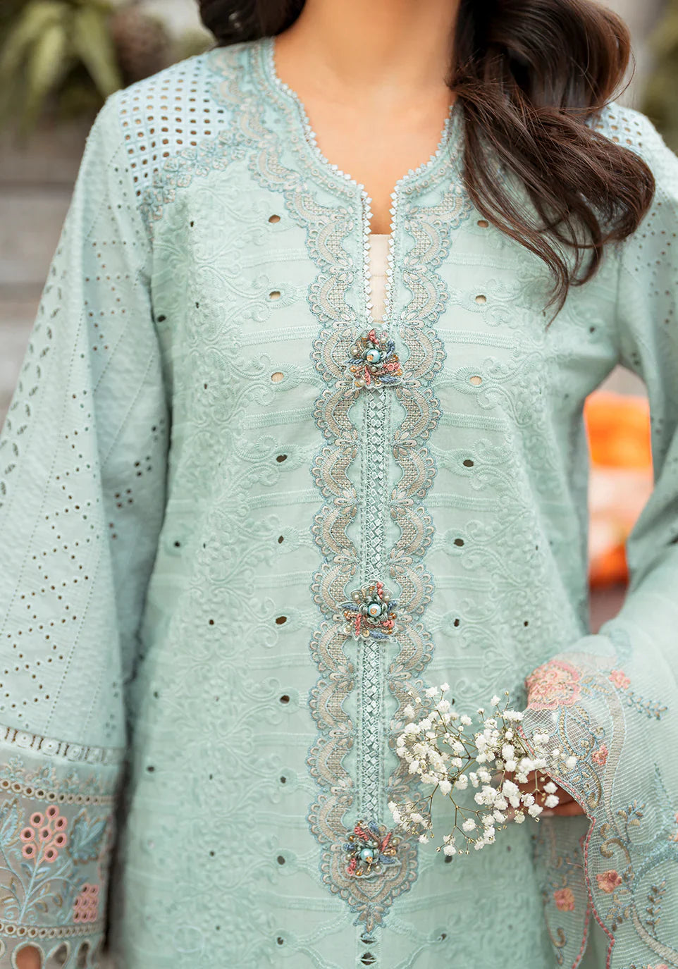 Zarqash | Belle Ame 24 | BL 009 BLEU VERT -  Zarqash Luxury - Original Designer Dress - House of Maryam