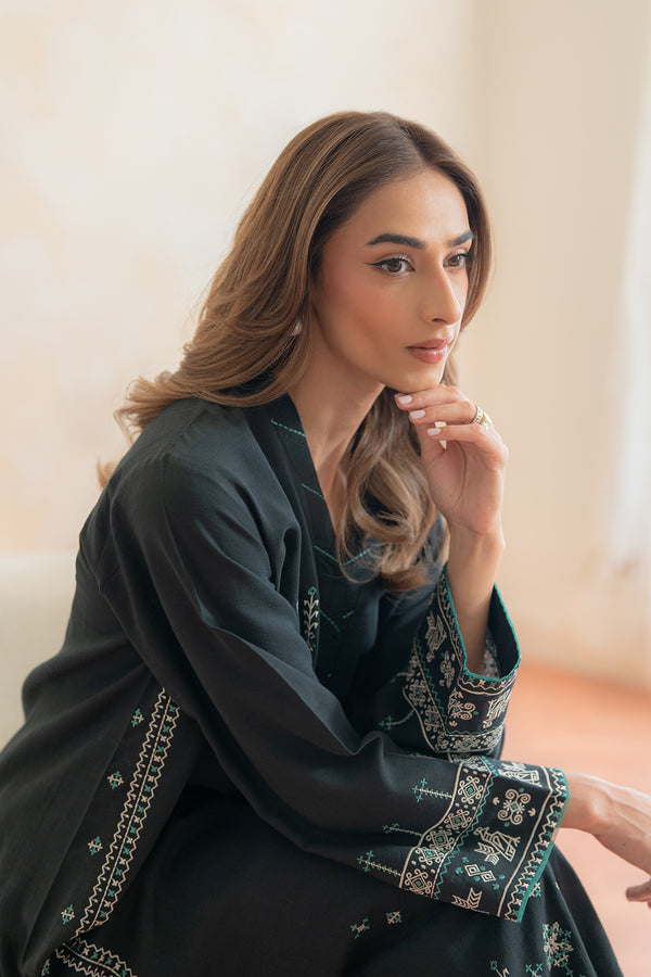 Sahar | Pret Essentials Winter 25 | Black Pearl-5