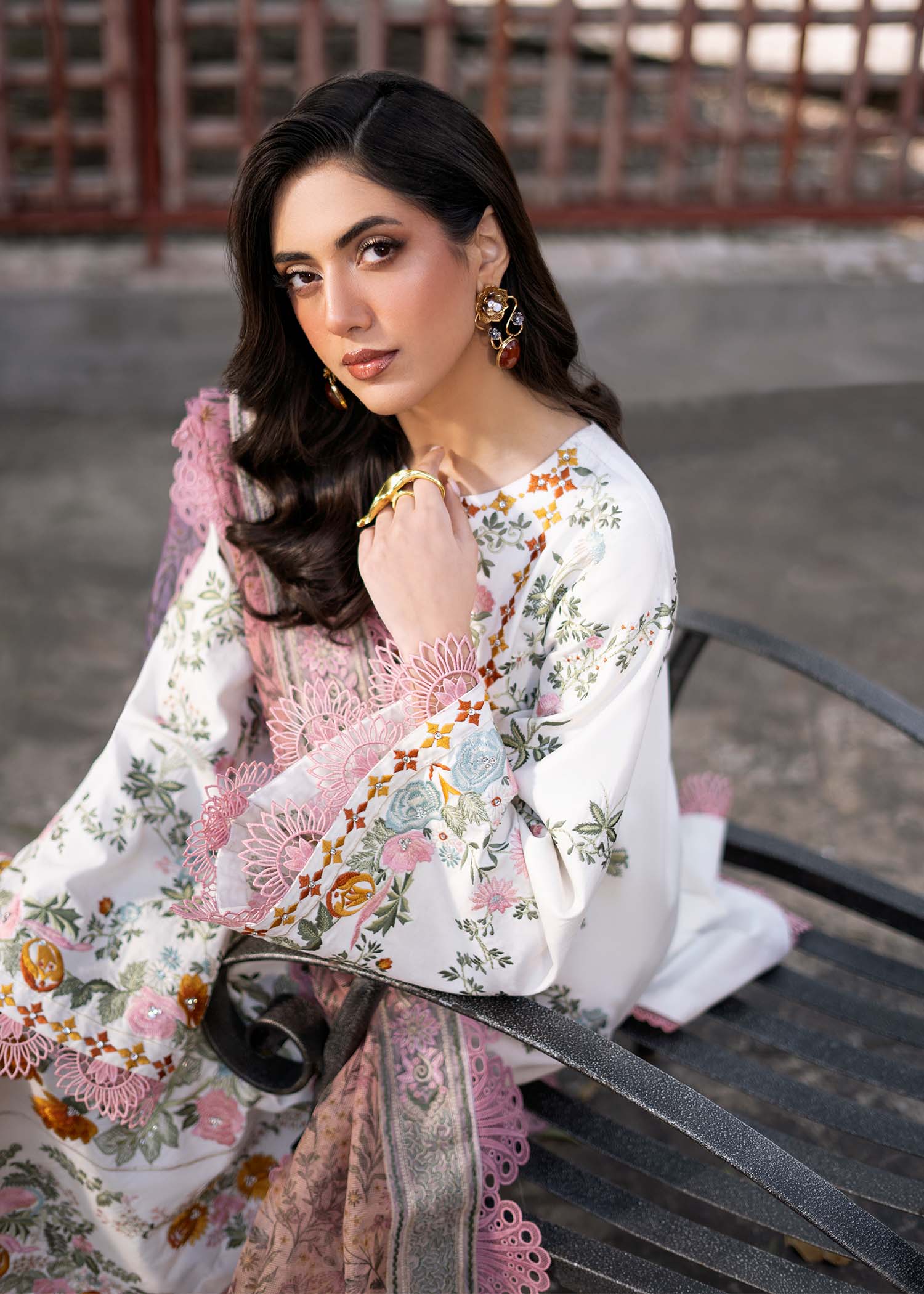 Fozia Khalid | Blossom Festive Lawn 25 | Lilly -  Fozia Khalid Ladies Clothes -  House of Maryam