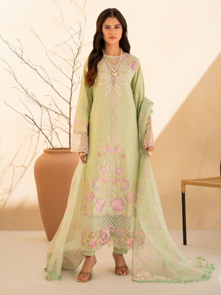 Rajbari | Jahaan Premium Festive Lawn | RAYA (Jahan) 1-B -  Rajbari Ladies Clothes - Original Designer Dress - House of Maryam