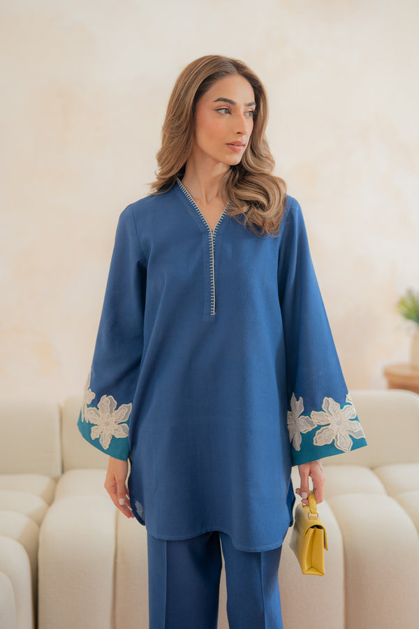 Sahar | Pret Essentials Winter 25 |  Sapphire Whisper-5