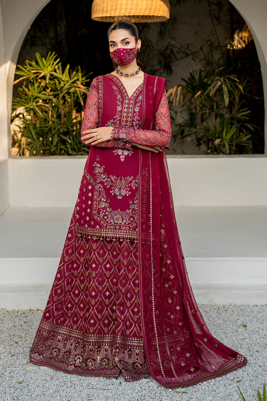 Flossie | Naqsh Formals | S-1402 (B) -  Flossie Ladies Clothes - Original Designer Dress - House of Maryam