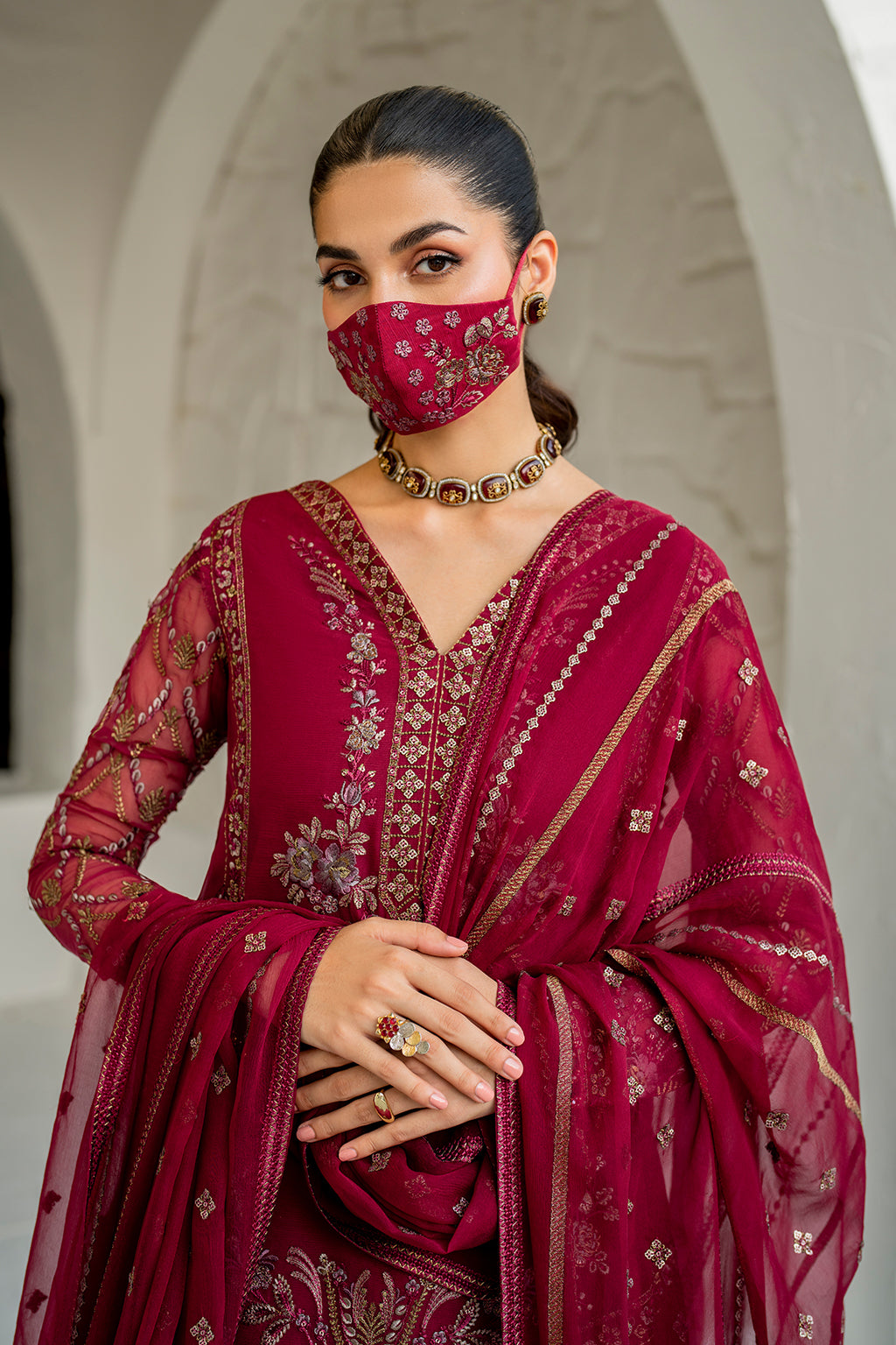 Flossie | Naqsh Formals | S-1402 (B) -  Flossie Ladies Clothes - Original Designer Dress - House of Maryam