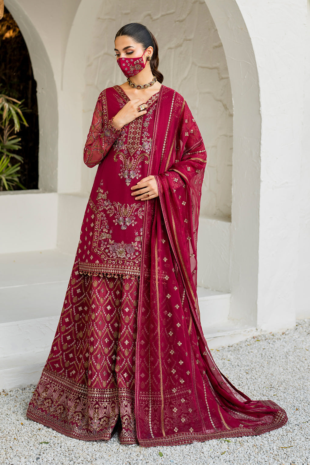 Flossie | Naqsh Formals | S-1402 (B) -  Flossie Ladies Clothes - Original Designer Dress - House of Maryam