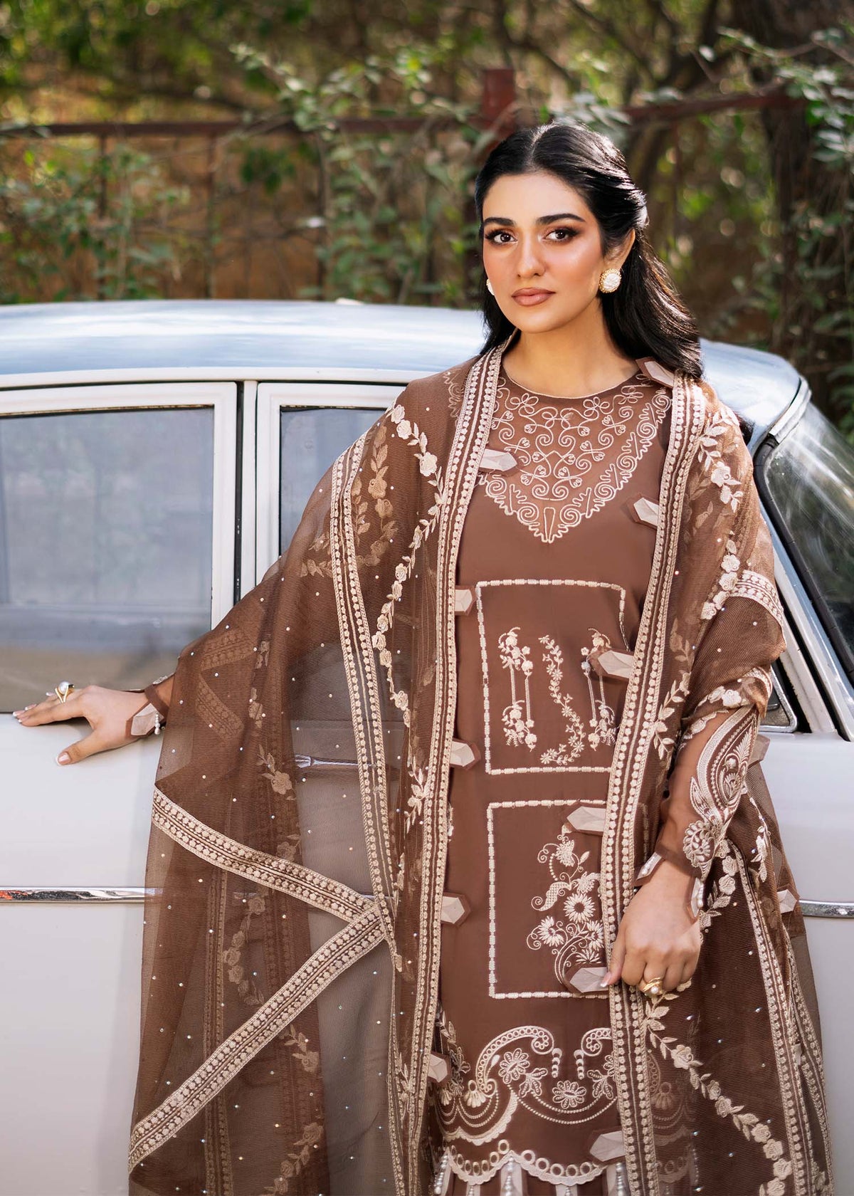 Fozia Khalid | Blossom Festive Lawn 25 | Spirea -  Fozia Khalid Ladies Clothes - Original Designer Dress - House of Maryam
