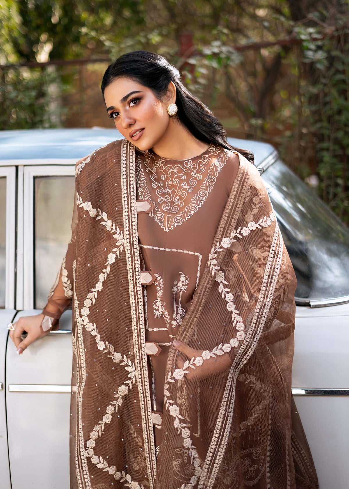 Fozia Khalid | Blossom Festive Lawn 25 | Spirea -  Fozia Khalid Ladies Clothes - Original Designer Dress - House of Maryam