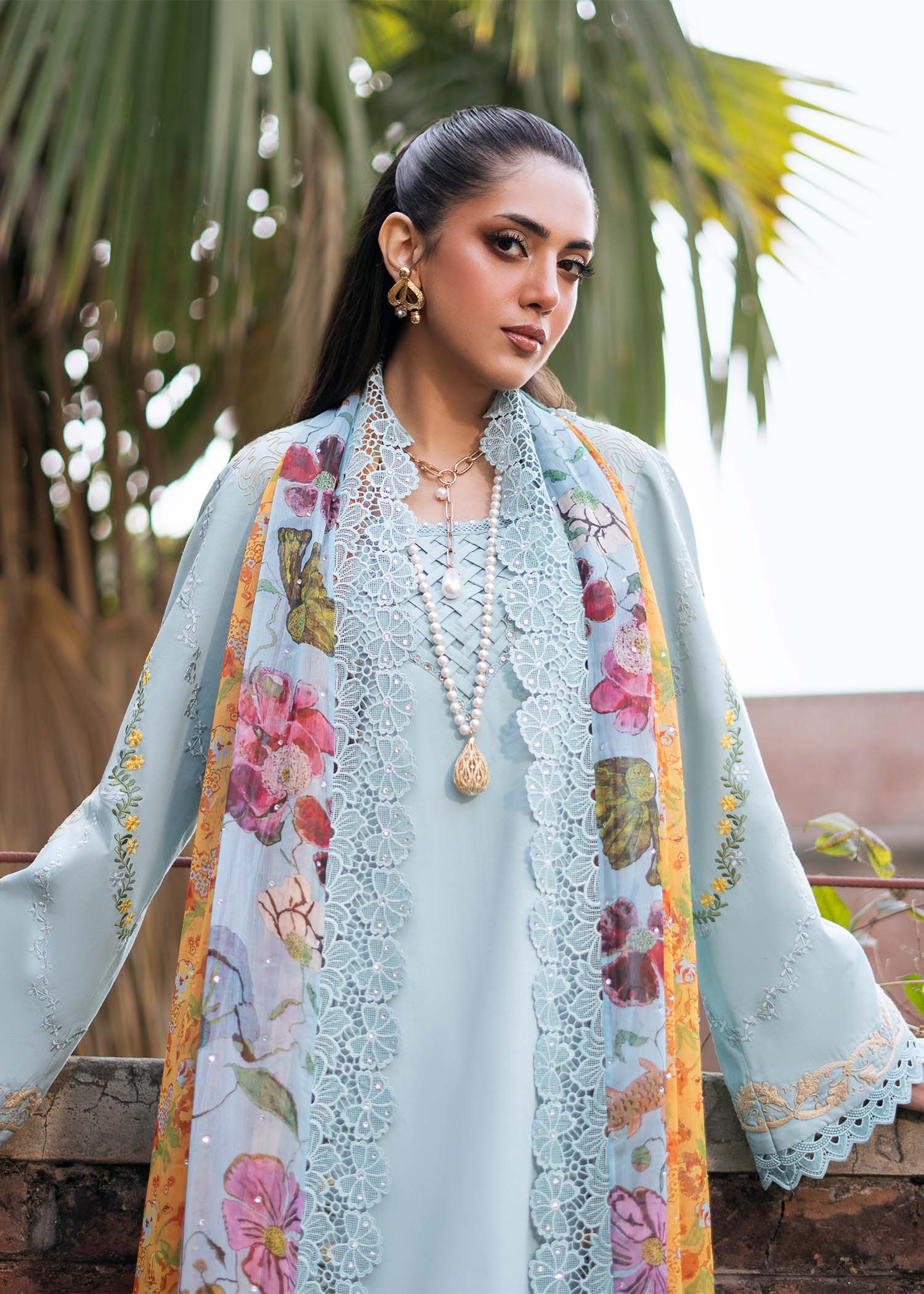 Fozia Khalid | Blossom Festive Lawn 25 |Freesia -  Fozia Khalid Ladies Clothes -  House of Maryam