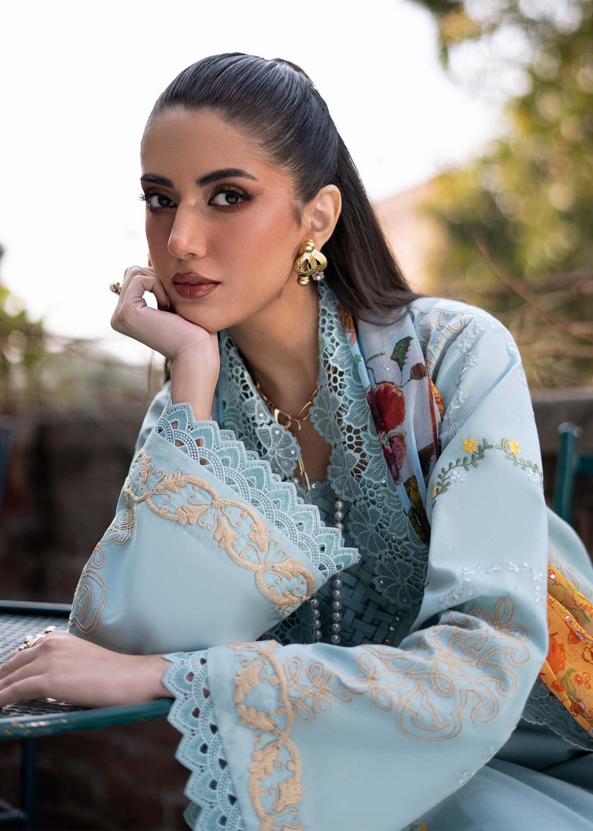 Fozia Khalid | Blossom Festive Lawn 25 |Freesia -  Fozia Khalid Ladies Clothes - Original Designer Dress - House of Maryam
