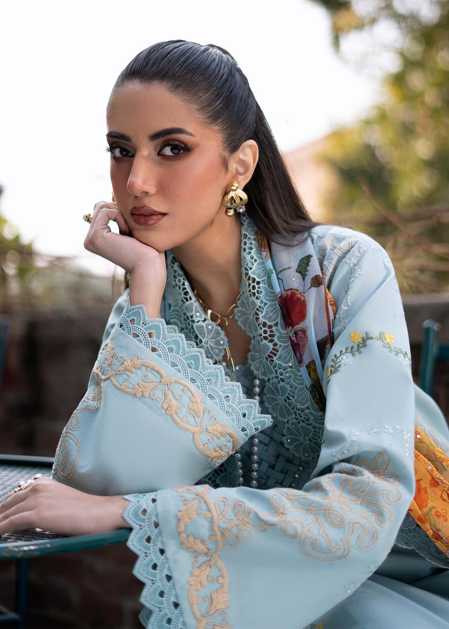 Fozia Khalid | Blossom Festive Lawn 25 |Freesia -  Fozia Khalid Ladies Clothes -  House of Maryam