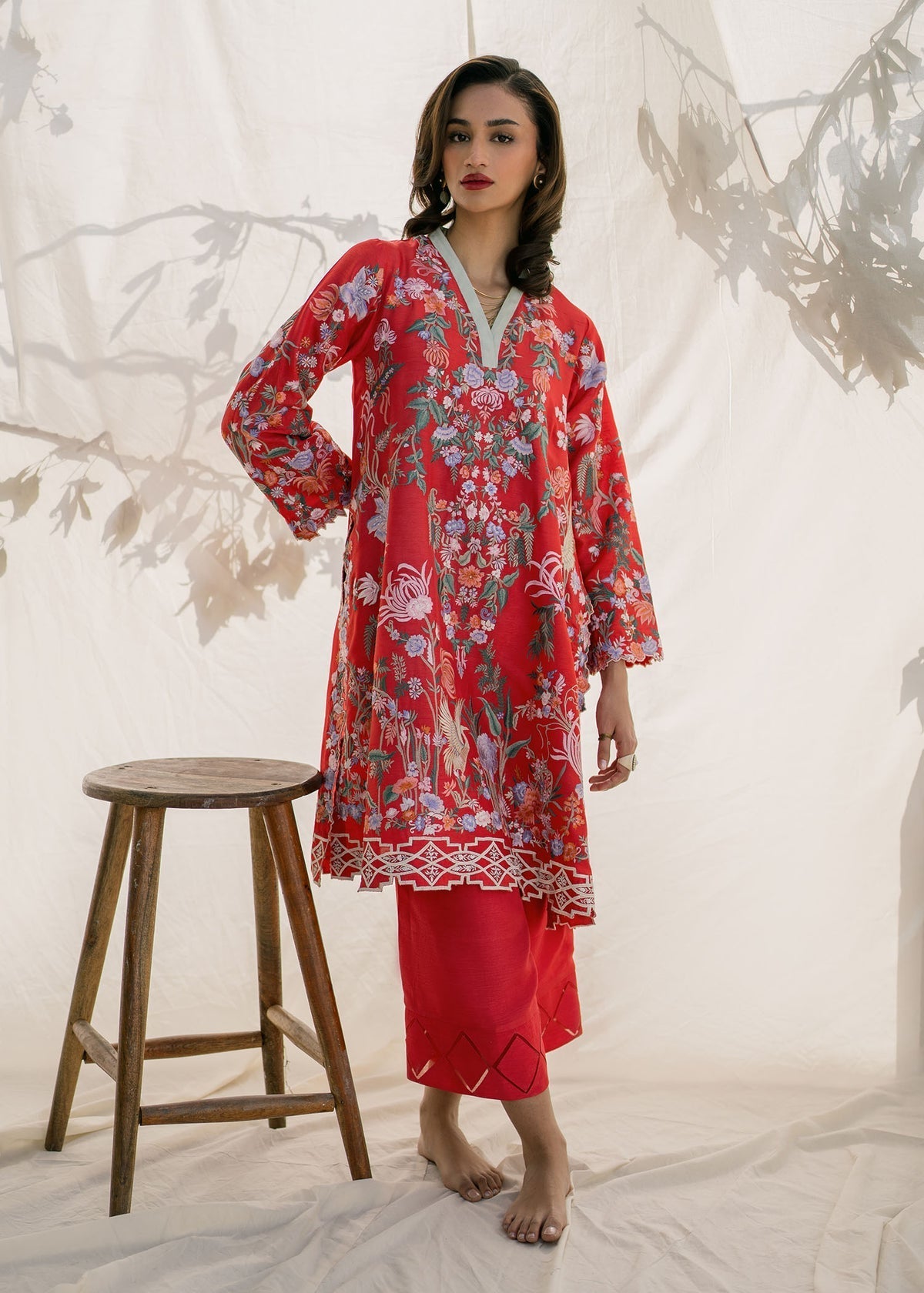 Mahgul | Samara Pret | Crimson Sun -  Mahgul Ladies Clothes - Original Designer Dress - House of Maryam