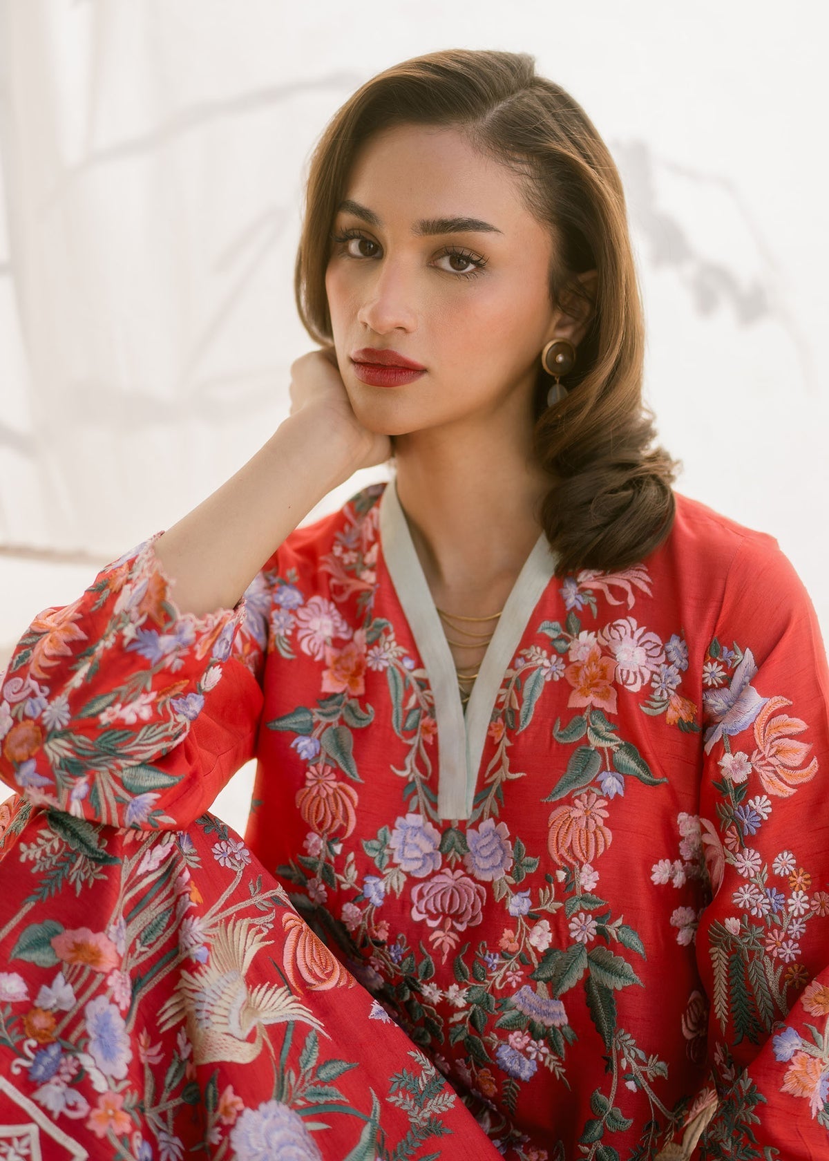 Mahgul | Samara Pret | Crimson Sun -  Mahgul Ladies Clothes - Original Designer Dress - House of Maryam