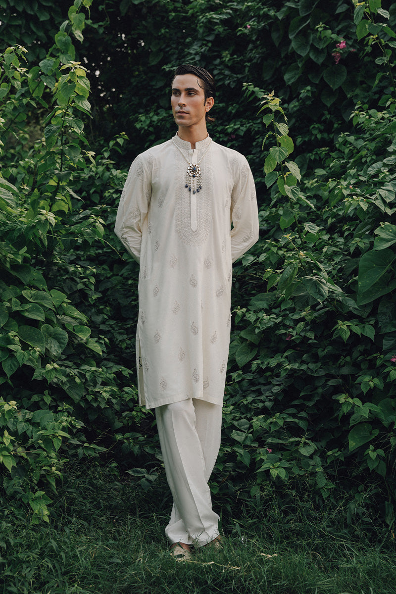 Republic By Omar Farooq | Luxury Rtw | 'Zaar' Kurta Pajama -  Republic by Omar Farooq Luxury RTW - Original Designer Dress - House of Maryam