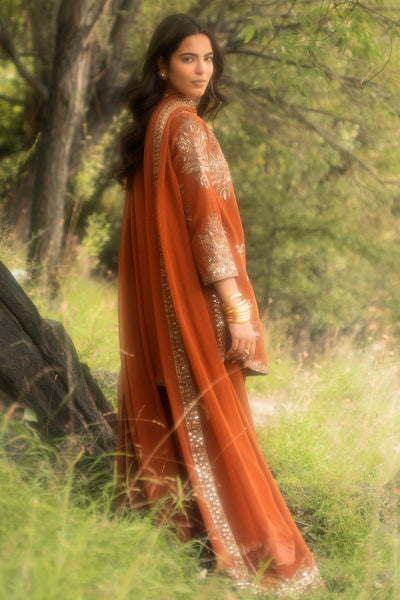 Charizma | Festive Pret | 3-PC Embroidered Raw Silk CMA-6-441