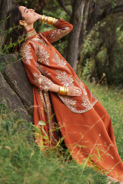Charizma | Festive Pret | 3-PC Embroidered Raw Silk CMA-6-441
