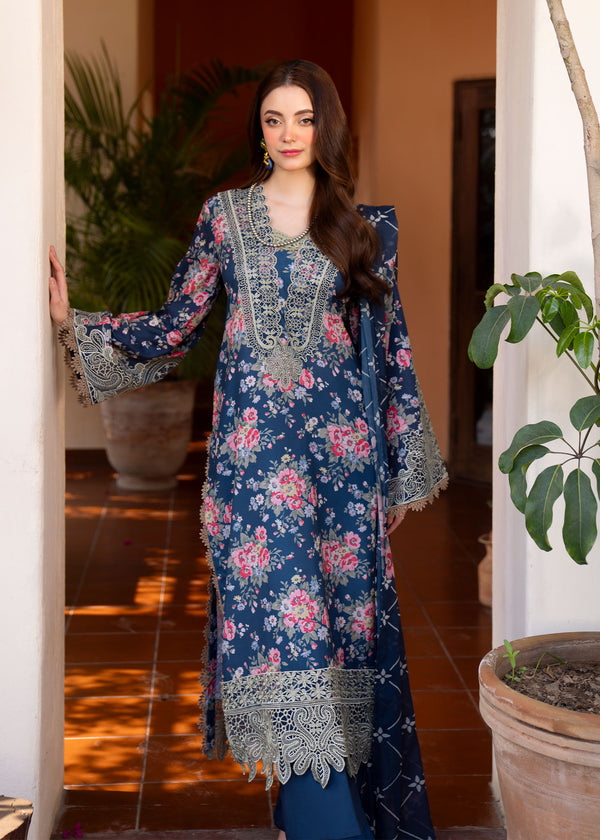 Myeesha | Lamhay Luxury Lawn 25 | Zohra -  Myeesha Ladies Clothes - Original Designer Dress - House of Maryam