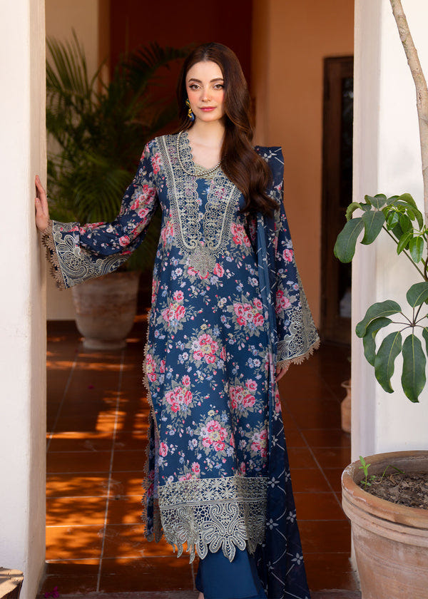 Myeesha | Lamhay Luxury Lawn 25 | Zohra -  Myeesha Ladies Clothes - Original Designer Dress - House of Maryam