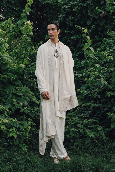 Republic By Omar Farooq | Luxury Rtw | 'Zaar' Shawl -  Republic by Omar Farooq Luxury RTW - Original Designer Dress - House of Maryam