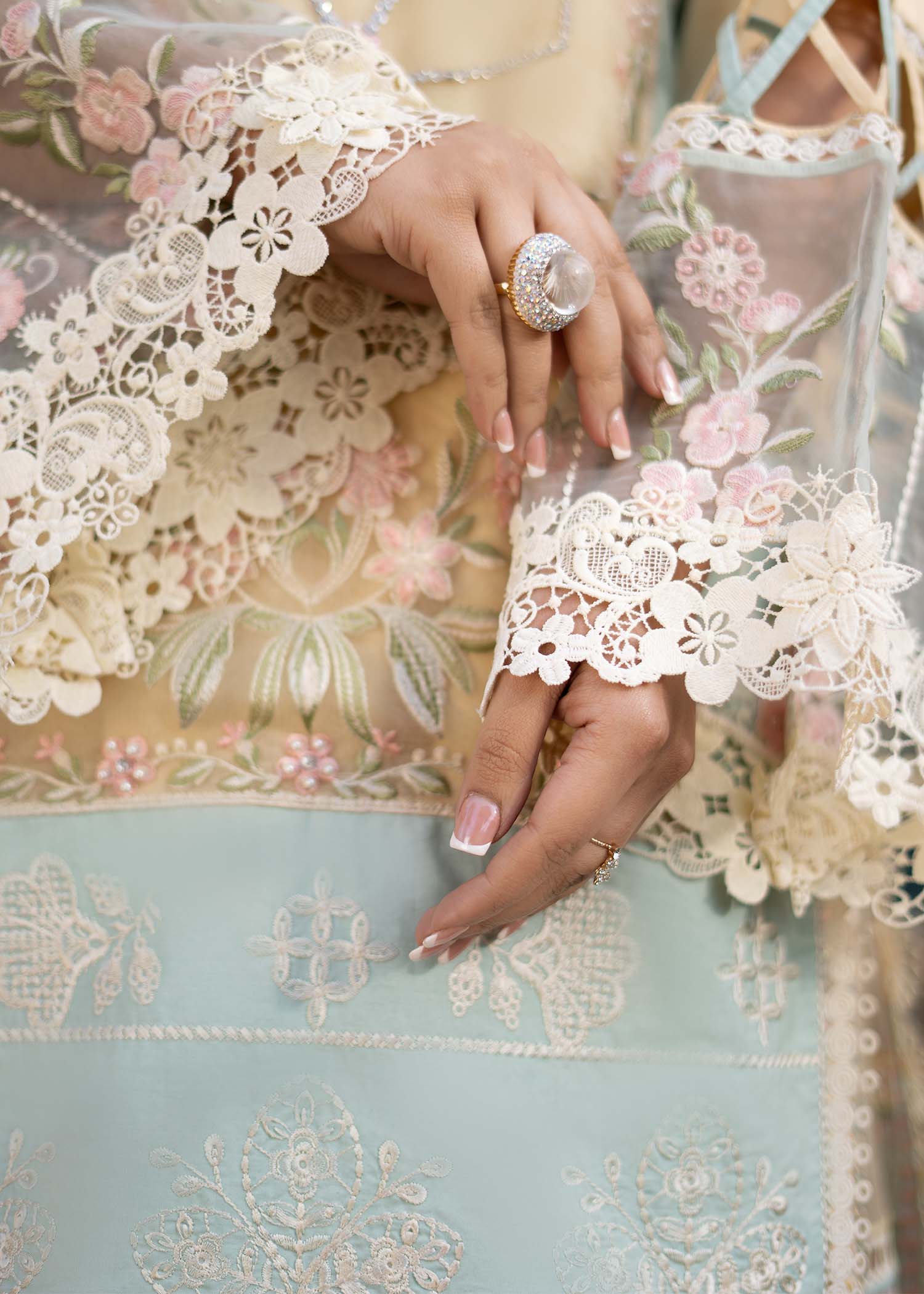 Fozia Khalid | Blossom Festive Lawn 25 | Primrose -  Fozia Khalid Ladies Clothes -  House of Maryam