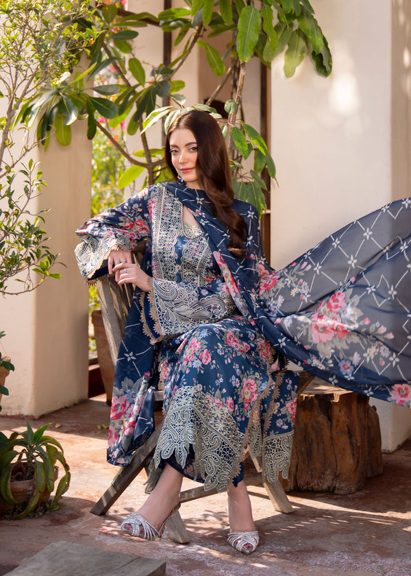 Myeesha | Lamhay Luxury Lawn 25 | Zohra -  Myeesha Ladies Clothes - Original Designer Dress - House of Maryam