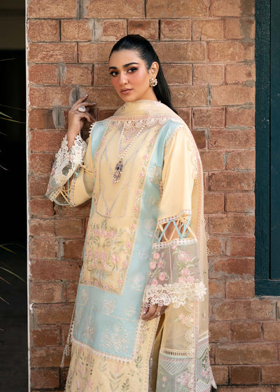 Fozia Khalid | Blossom Festive Lawn 25 | Primrose -  Fozia Khalid Ladies Clothes - Original Designer Dress - House of Maryam