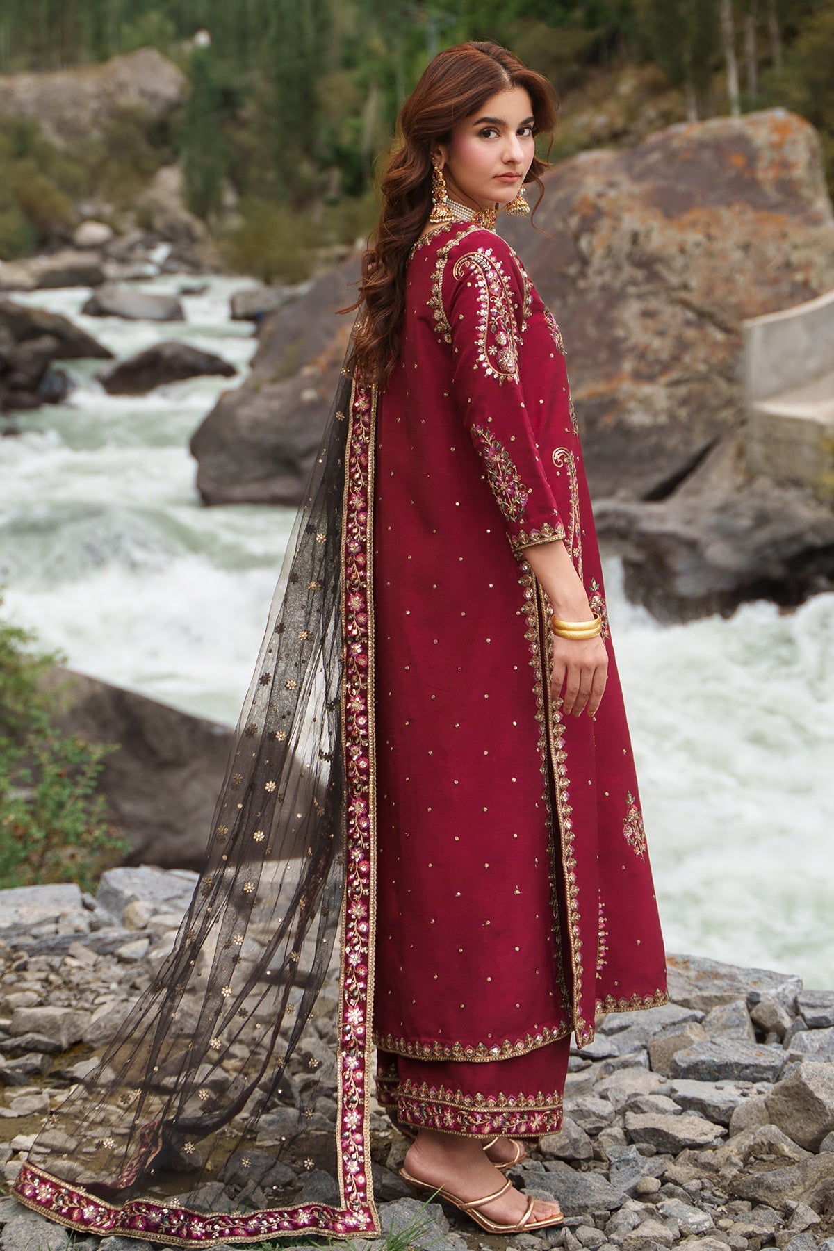 Charizma | Festive Pret | Embroidered Raw Silk CMA-6-448, image 4