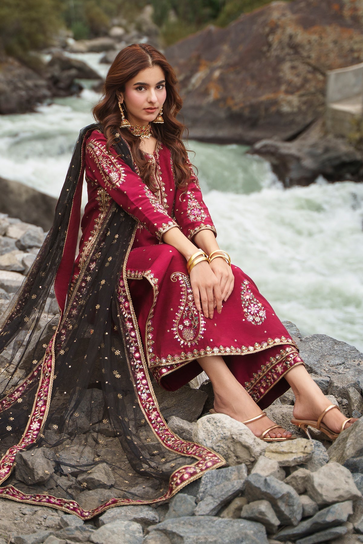 Charizma | Festive Pret | Embroidered Raw Silk CMA-6-448, image 5