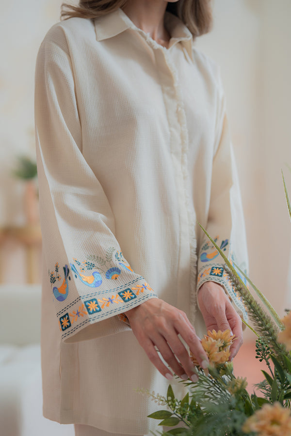 Sahar | Pret Essentials Winter 25 | Ivory Gleam-5