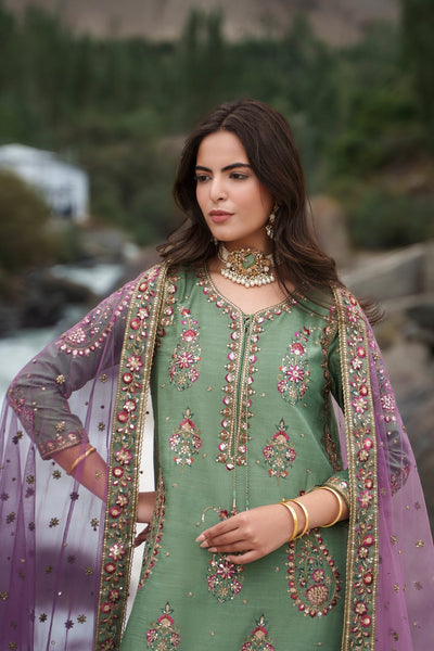 Charizma | Festive Pret | Embroidered Raw Silk CMA-6-446