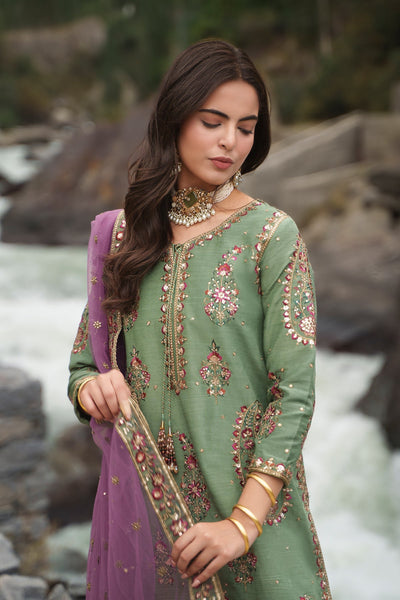 Charizma | Festive Pret | Embroidered Raw Silk CMA-6-446