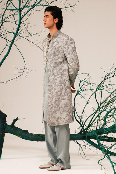 Republic By Omar Farooq | Sherwani Couture | 'Rao' Hand Embroidered Open-Sherwani -  Republic by Omar Farooq SHERWANI COUTURE - Original Designer Dress - House of Maryam