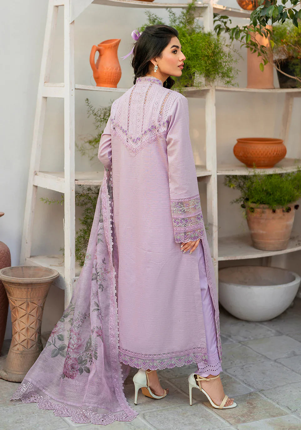 Zarqash | Belle Ame 24 | BL 005 Periwinkle by Designer Zarqash - House of Maryam - Pakistani Designer Ethnic Wear in {{ shop.shopifyCountryName }}