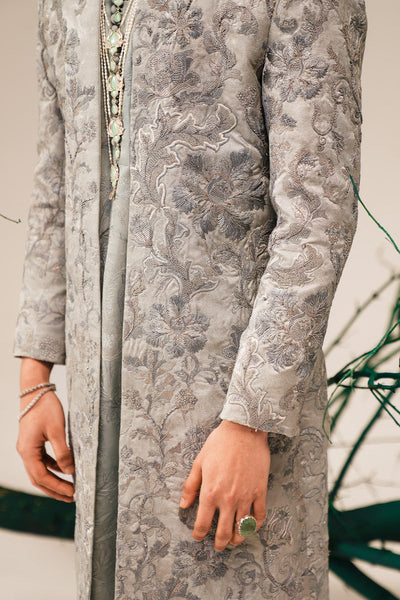 Republic By Omar Farooq | Sherwani Couture | 'Rao' Hand Embroidered Open-Sherwani -  Republic by Omar Farooq SHERWANI COUTURE - Original Designer Dress - House of Maryam