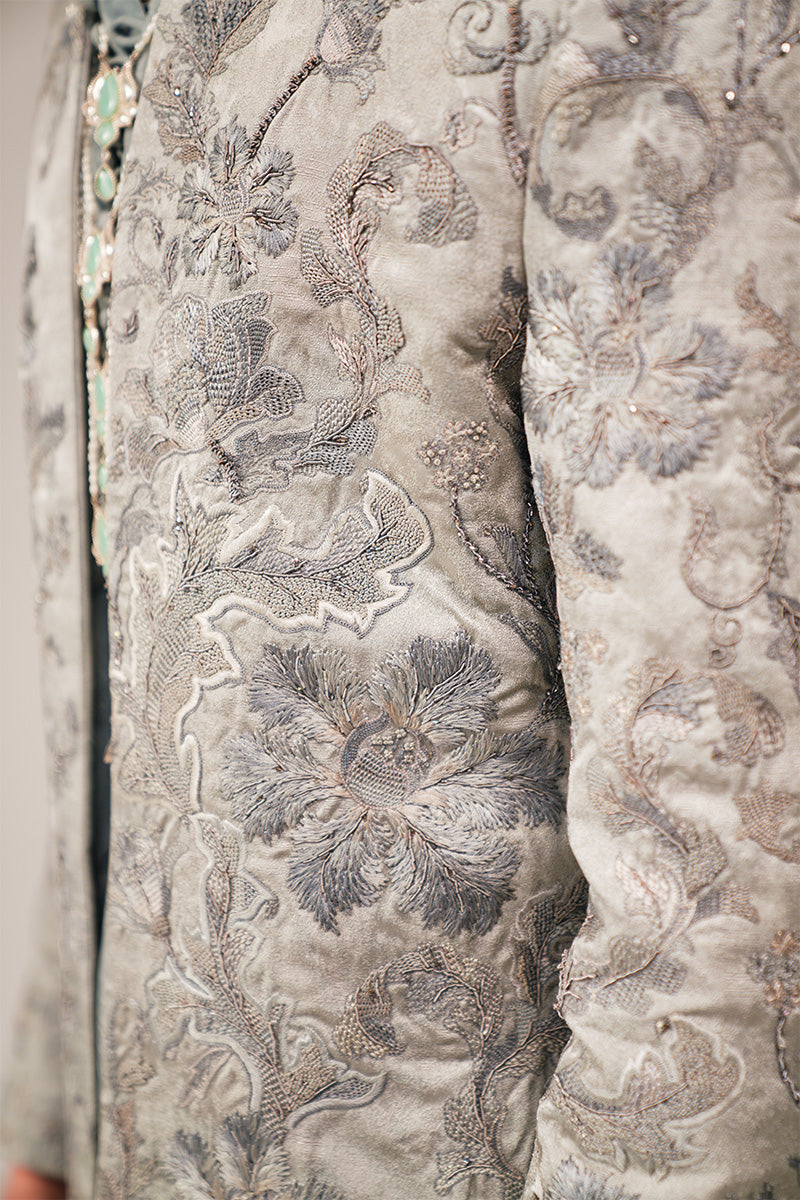Republic By Omar Farooq | Sherwani Couture | 'Rao' Hand Embroidered Open-Sherwani -  Republic by Omar Farooq SHERWANI COUTURE - Original Designer Dress - House of Maryam