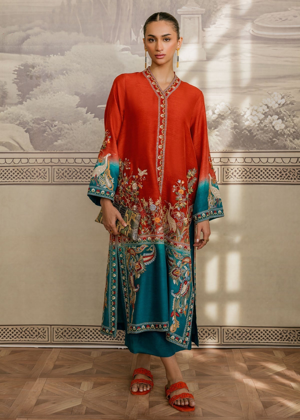 Mahgul | Samara Pret | Jade Sun -  Mahgul Ladies Clothes - Original Designer Dress - House of Maryam
