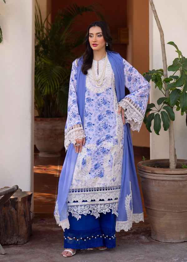 Myeesha | Lamhay Luxury Lawn 25 | Aasma -  Myeesha Ladies Clothes - Original Designer Dress - House of Maryam