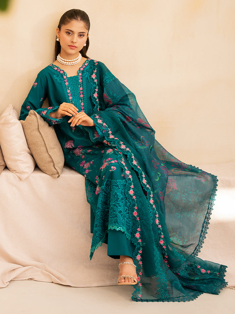 Rajbari | Jahaan Premium Festive Lawn | ZARA (Jahan) 3-A -  Rajbari Ladies Clothes - Original Designer Dress - House of Maryam