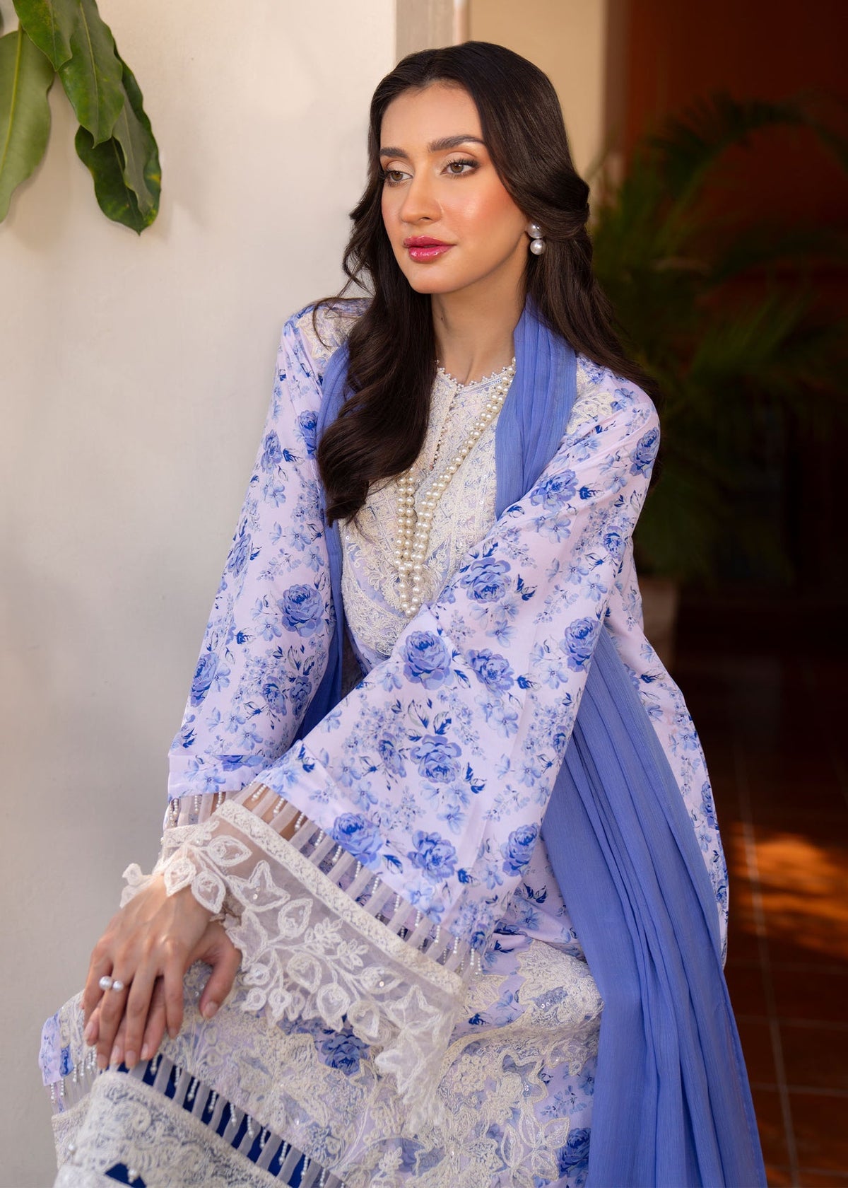 Myeesha | Lamhay Luxury Lawn 25 | Aasma -  Myeesha Ladies Clothes - Original Designer Dress - House of Maryam