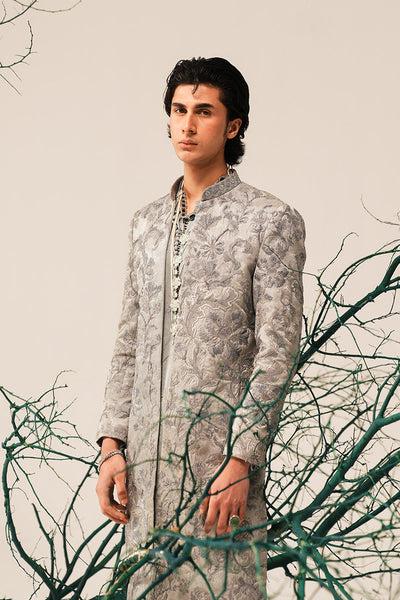 Republic By Omar Farooq | Sherwani Couture | 'Rao' Hand Embroidered Open-Sherwani -  Republic by Omar Farooq SHERWANI COUTURE - Original Designer Dress - House of Maryam