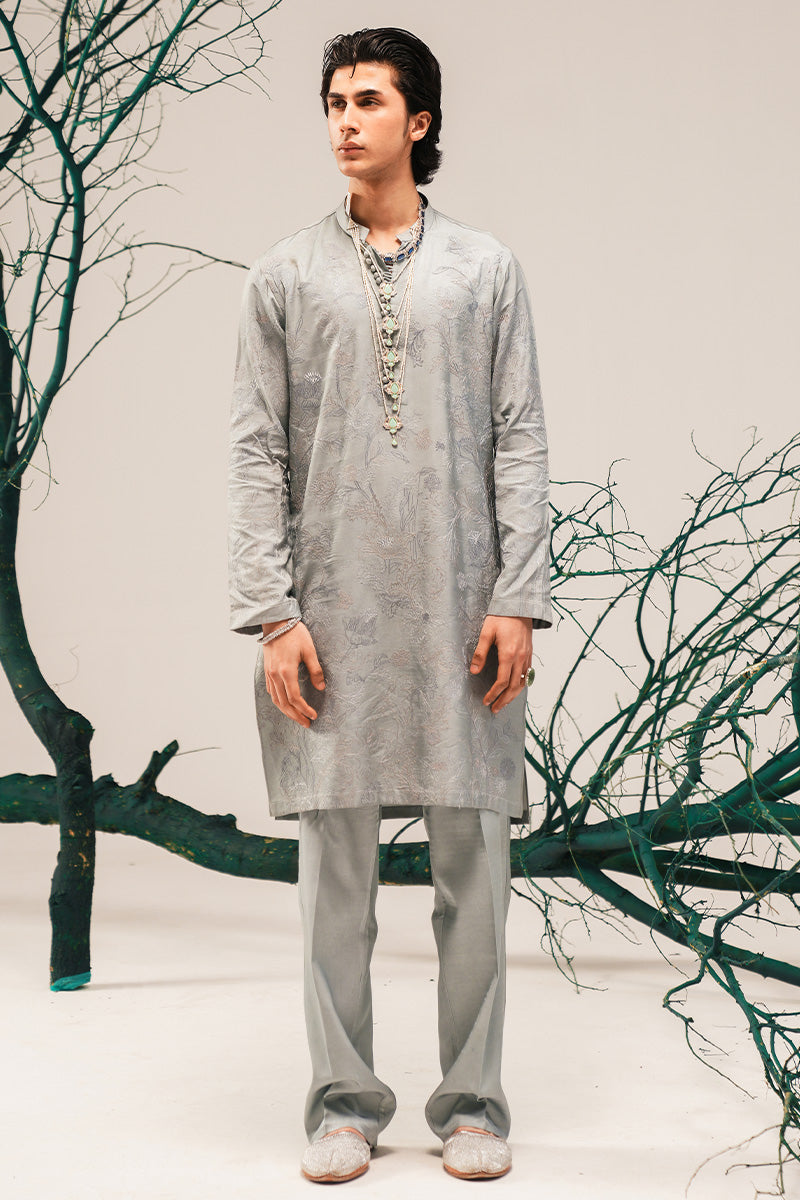 Republic By Omar Farooq | Sherwani Couture | 'Rao' Hand Embroidered Open-Sherwani -  Republic by Omar Farooq SHERWANI COUTURE - Original Designer Dress - House of Maryam