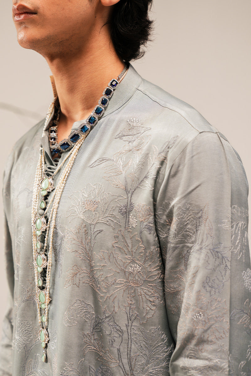 Republic By Omar Farooq | Sherwani Couture | 'Rao' Hand Embroidered Open-Sherwani -  Republic by Omar Farooq SHERWANI COUTURE - Original Designer Dress - House of Maryam