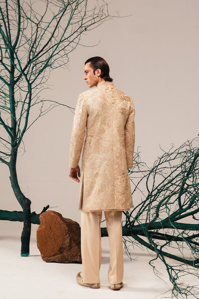 Republic By Omar Farooq | Sherwani Couture | 'Aleem' Hand Embroidered Sherwani -  Republic by Omar Farooq SHERWANI COUTURE - Original Designer Dress - House of Maryam
