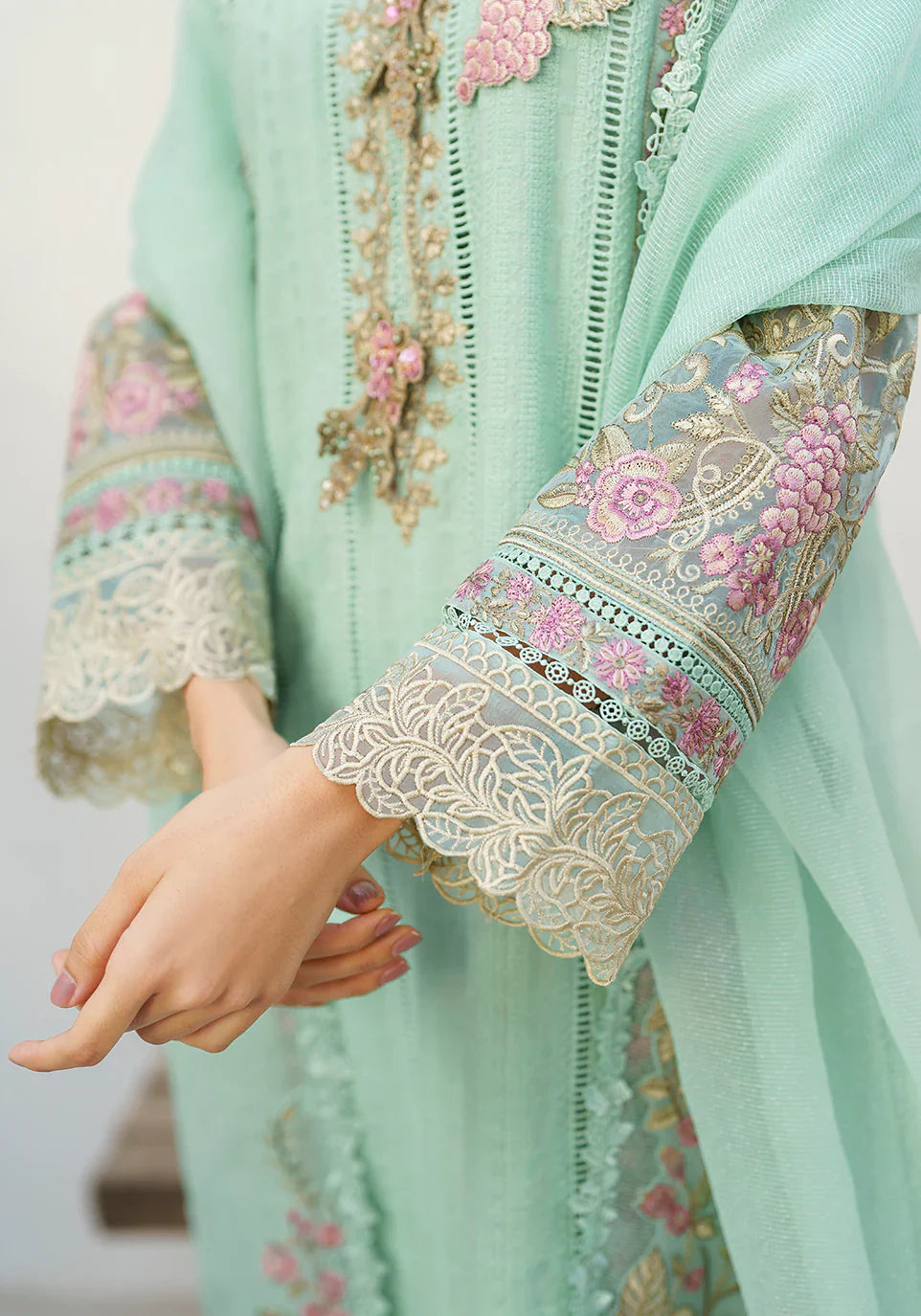 Zarqash | Belle Ame 24 | BL 006 Aqua Blue -  Zarqash Luxury - Original Designer Dress - House of Maryam