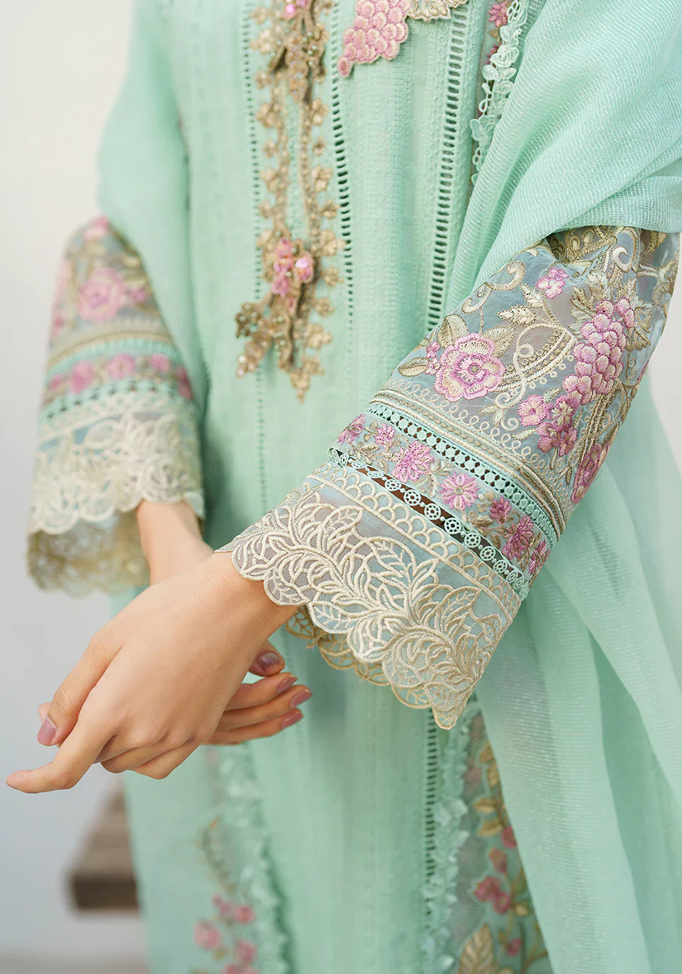 Zarqash | Belle Ame 24 | BL 006 Aqua Blue -  Zarqash Luxury - Original Designer Dress - House of Maryam