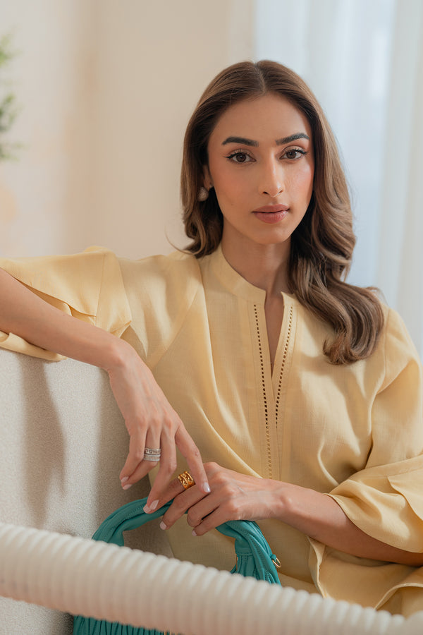 Sahar | Pret Essentials Winter 25 | Lemon Sorbet-6