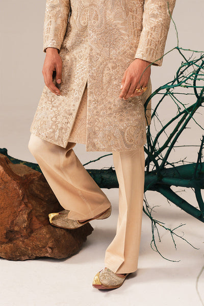 Republic By Omar Farooq | Sherwani Couture | 'Aleem' Hand Embroidered Sherwani -  Republic by Omar Farooq SHERWANI COUTURE - Original Designer Dress - House of Maryam