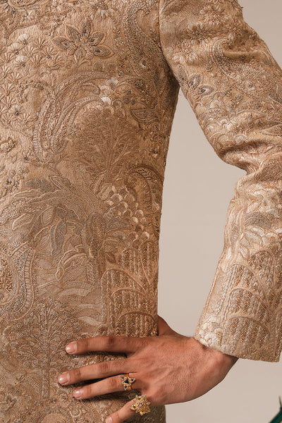 Republic By Omar Farooq | Sherwani Couture | 'Aleem' Hand Embroidered Sherwani -  Republic by Omar Farooq SHERWANI COUTURE - Original Designer Dress - House of Maryam