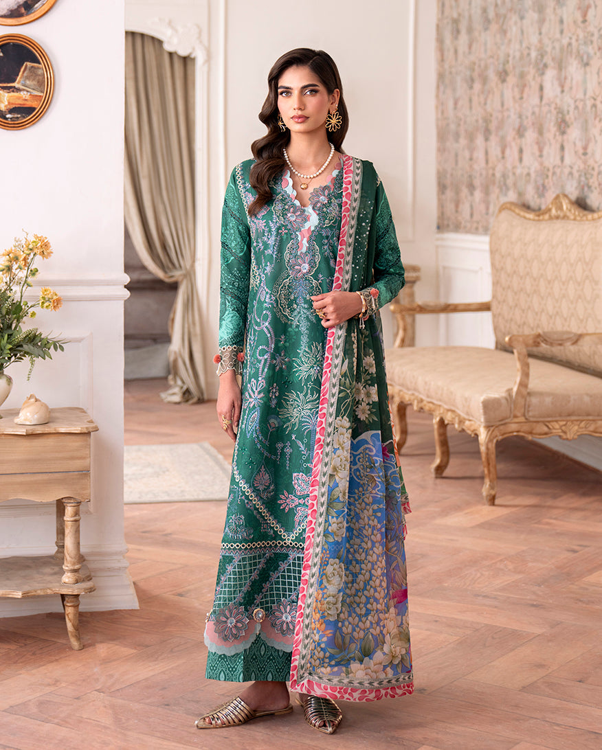 Roheenaz | Aezel Embroidered Cambric | Maham -  Roheenaz Ladies Clothes - Original Designer Dress - House of Maryam