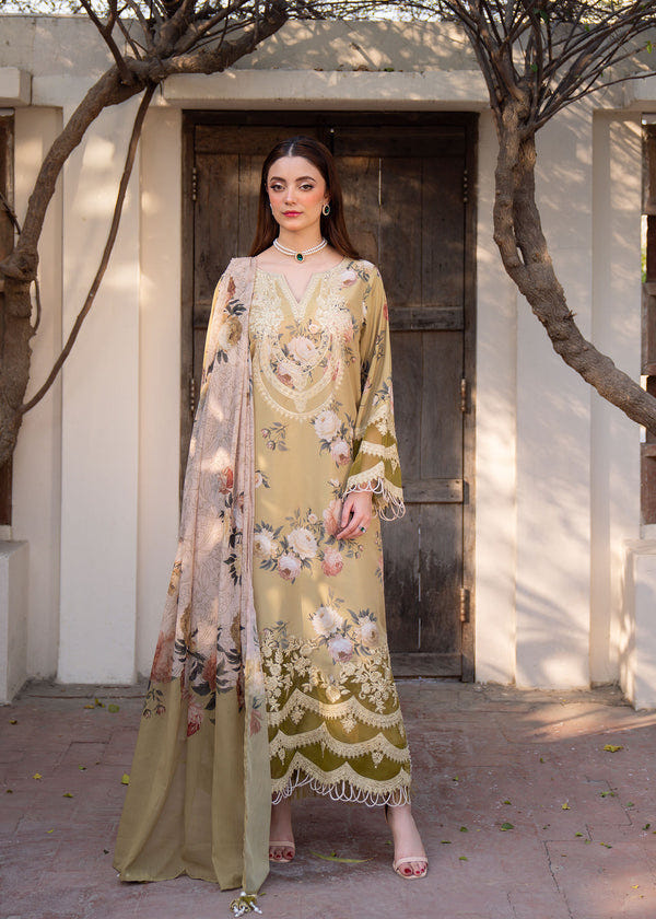 Myeesha | Lamhay Luxury Lawn 25 | Zarnish -  Myeesha Ladies Clothes - Original Designer Dress - House of Maryam